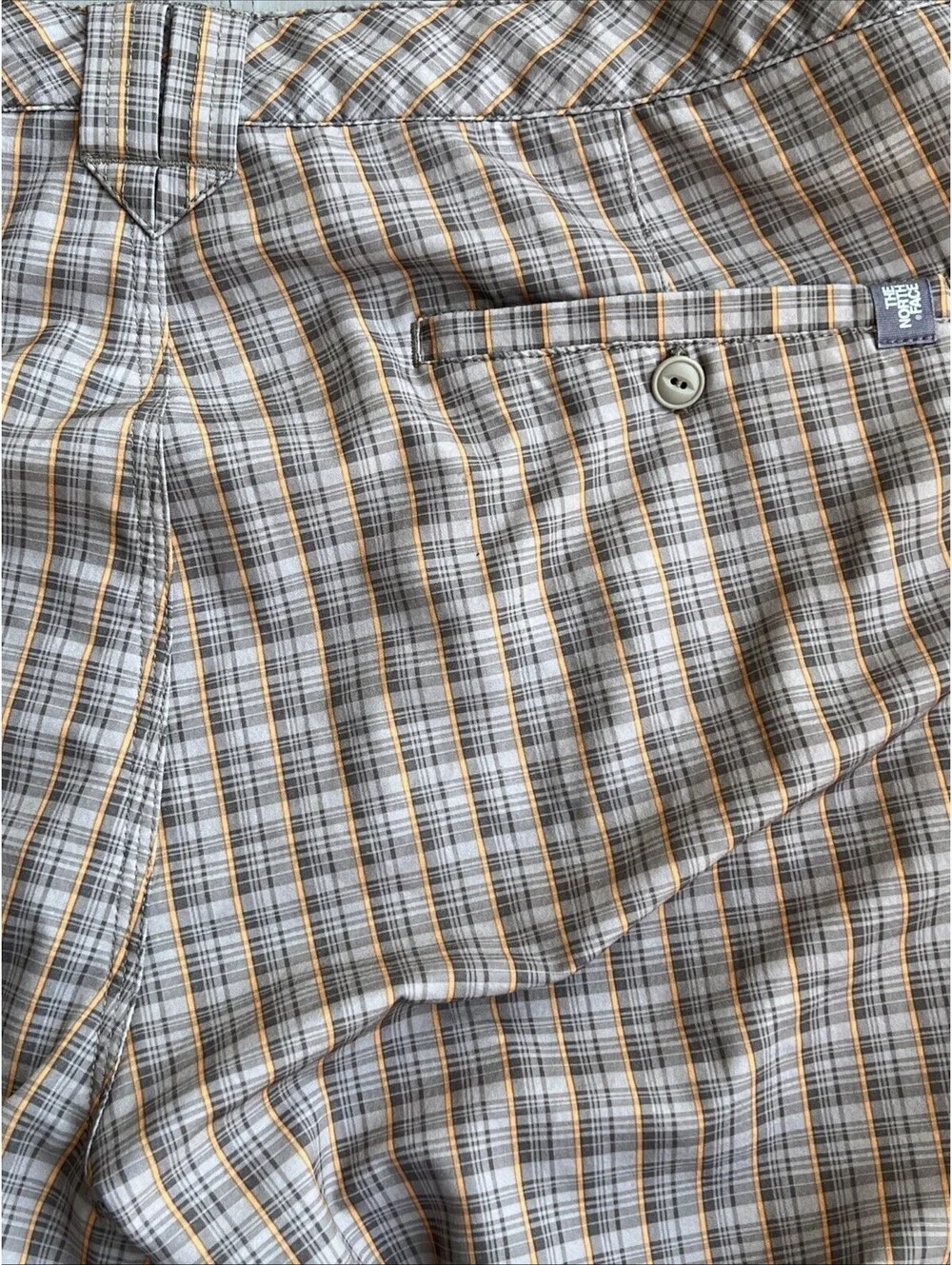 The North Face Men’s 38 Plaid Performance Golf Hiking Shorts Flat Front CFX0